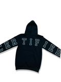 BLACK PIKE CERTIFIED HUSTLER EMBROIDERED HOODIE IN BLACK