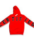 BLACK PIKE CERTIFIED HUSTLER EMBROIDERED HOODIE IN RED