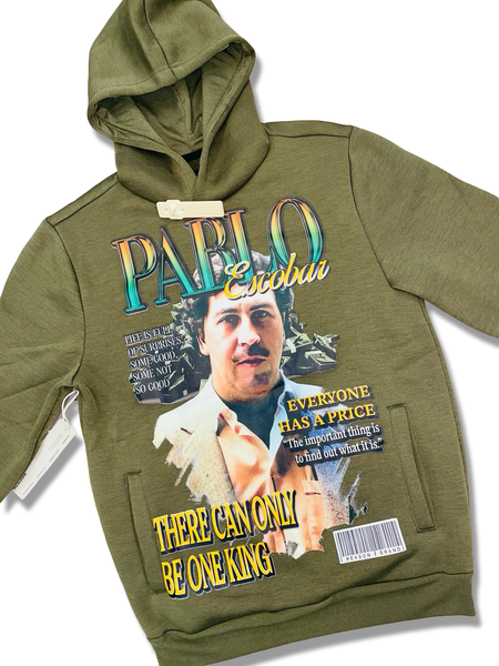 REASON X PABLO HOODIE OLIVE GREEN