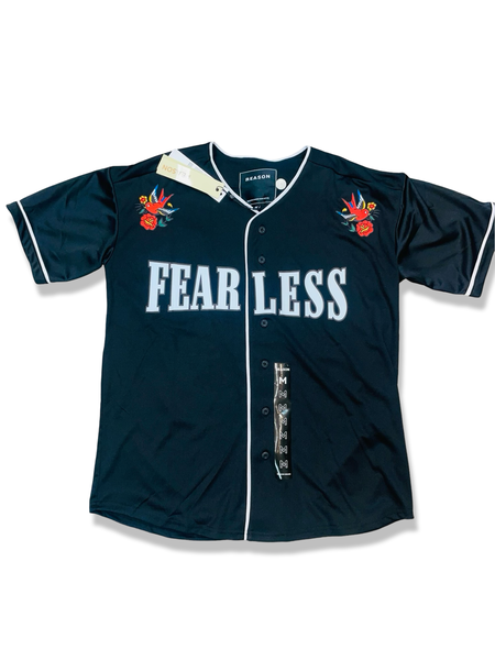 REASON FEARLESS Baseball Jersey Black