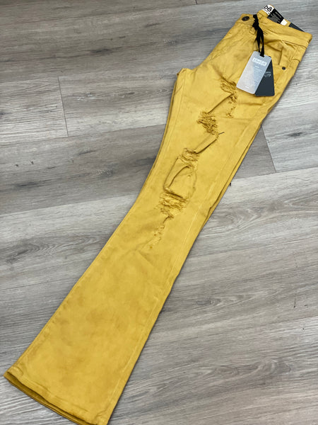 R3bêl Stacked Fit Pants (gold)