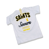 LITTLE BRO’S FWRD DENIM SAINTS & SINNERS TEE