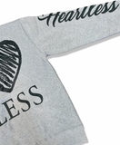 REBEL MINDS HEARTLESS CREWNECK SWEATER GREY