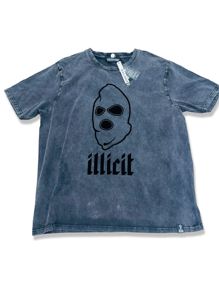 BIG BROS REBEL MINDS “ILLICIT” SUMMER SET- SHIRT (WASHED BLACK)