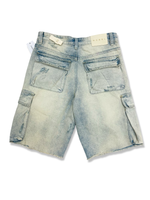 REBEL DISTRESSED DENIM SHORT IN DESERT