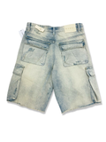 REBEL DISTRESSED DENIM SHORT IN DESERT