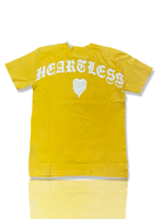 REBEL MINDS COLD HEARTED TEE YELLOW