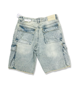 REBEL DISTRESSED DENIM SHORT IN LIGHT VINTAGE