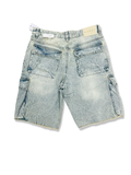 REBEL DISTRESSED DENIM SHORT IN LIGHT VINTAGE