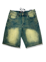 ORIGINALFABLES DENIM FLAME SHORT IN VINTAGE