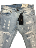 FWRD DENIM STACKED ICE BLUE