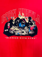 MILLION DOLLA MOTIVE BORN HUSTLA BLESSED WITH GAME BIG BROS TEE