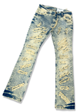 FWRD Stacked Ice Tint Denim Distressed