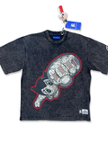 R3BEL X ASTRO BOY COLLAB GRAPHIC TEE WITH COLORED STONES