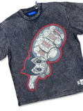 R3BEL X ASTRO BOY COLLAB GRAPHIC TEE WITH COLORED STONES