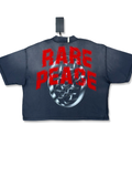 RARE PEACE NO LONGER HUMAN GRAPHIC TEE CROPPED