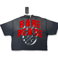 RARE PEACE NO LONGER HUMAN GRAPHIC TEE CROPPED