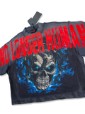 RARE PEACE NO LONGER HUMAN GRAPHIC TEE CROPPED