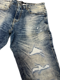 FOCUS DENIM WEAR SLIM FIT DARK BLUE DISTRESSED