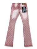 VICIOUS AUTHENTIC DENIM - PURPLE/PINK STONES