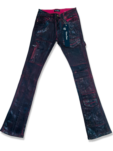 VICIOUS DENIM - WAXED BURGUNDY
