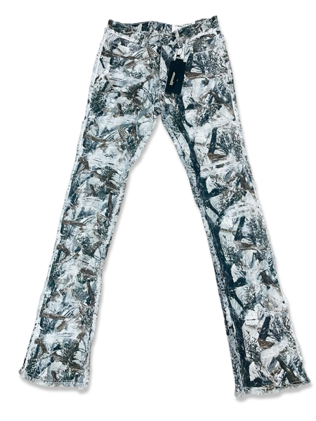 FWRD DENIM GREY CAMO STACKED