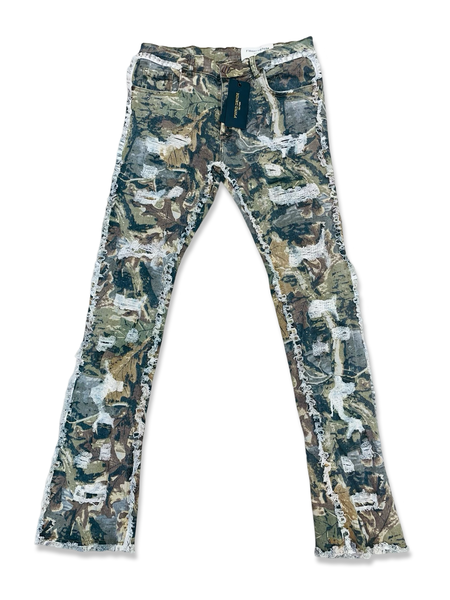 FWRD DENIM NATURAL CAMO STACKED
