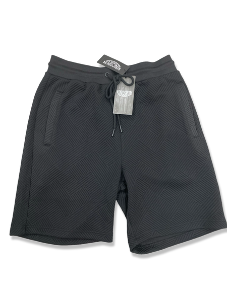 KING SPUN TEXTURED SHORTS IN BLACK