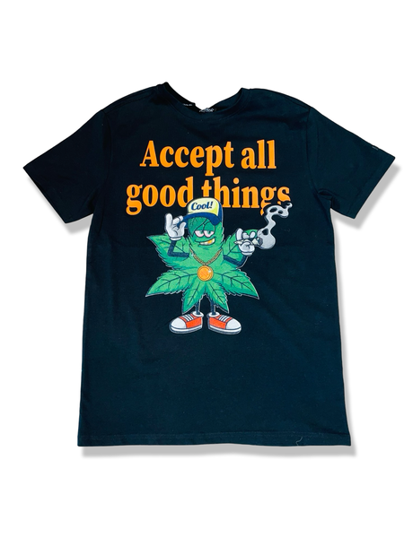 SWITCH “ACCEPT ALL GOOD THINGS” GRAPHIC TEE (black)